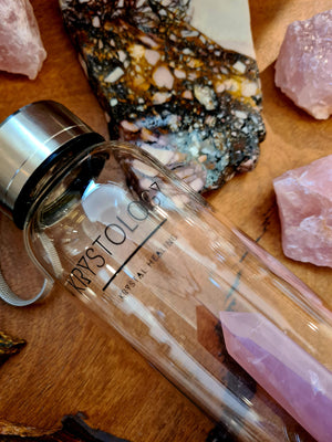 Crystal Balanced Water Bottle Vegan - Alit Cosmetics Made_in_Australia - Toxin Free